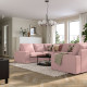 Sofa w kształcie litery U, 6-osob, Gunnared jasny różowy KIVIK 195.277.14