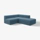 Modułowa sofa naroż 2,5 os z szezl, prawy/Axvall ciemny szaroniebieski JÄTTEBO 196.082.15