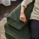 Sofa w kształcie lit U, 7-osobowa, z szezlongiem, prawy z zagłówkiem/Johanneshov ciemnozielony JÄTTEBO 196.084.18