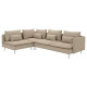 Sofa narożna 4-osobowa, z otwartym końcem/Kelinge beżowy SÖDERHAMN 196.220.42