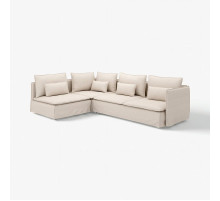 Sofa narożna 4-osobowa, z otwartym końcem/Gransel naturalny SÖDERHAMN 196.220.56