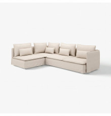 Sofa narożna 4-osobowa, z otwartym końcem/Gransel naturalny SÖDERHAMN 196.220.56