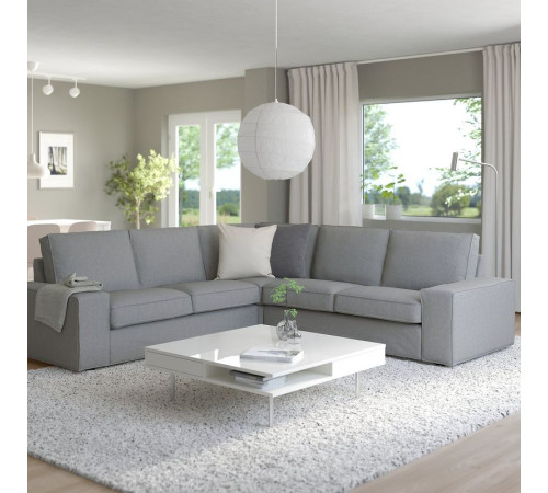 Sofa narożna 4-osobowa, Tibbleby beżowy/szary KIVIK 294.404.71