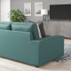 Sofa w kształcie litery U, 6-osob, Kelinge szaroturkusowy KIVIK 294.430.64