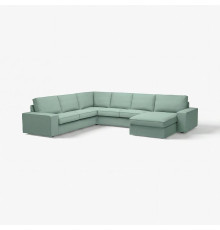 Narożna sofa 5o z szezl, Tallmyra jasnozielony KIVIK 294.847.09