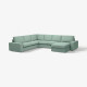 Narożna sofa 5o z szezl, Tallmyra jasnozielony KIVIK 294.847.09