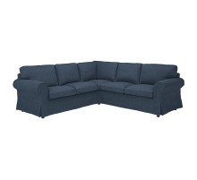 Sofa narożna 4-osobowa, Kilanda granatowy EKTORP 295.089.89