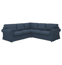 Sofa narożna 4-osobowa, Kilanda granatowy EKTORP 295.089.89