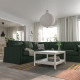 Sofa narożna 4-osobowa, Tallmyra ciemnozielony HYLTARP 295.148.48