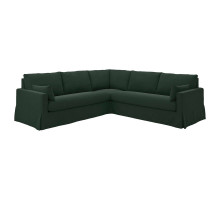 Sofa narożna 4-osobowa, Tallmyra ciemnozielony HYLTARP 295.148.48