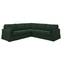 Sofa narożna 4-osobowa, Tallmyra ciemnozielony HYLTARP 295.148.48