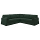 Sofa narożna 4-osobowa, Tallmyra ciemnozielony HYLTARP 295.148.48
