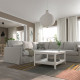 Sofa narożna 4-osobowa, Tallmyra biały/czarny HYLTARP 295.148.53