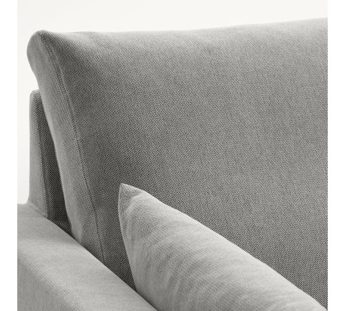 Sofa narożna 4-osobowa, Tallmyra biały/czarny HYLTARP 295.148.53