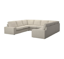 Sofa w kształcie litery U, 6-osob, Gunnared beżowy KIVIK 295.276.38