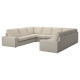 Sofa w kształcie litery U, 6-osob, Gunnared beżowy KIVIK 295.276.38