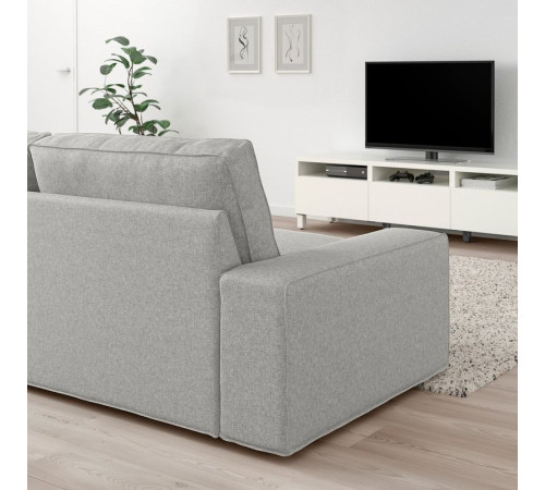 Sofa w kształcie litery U, 6-osob, Tallmyra biały/czarny KIVIK 295.276.62