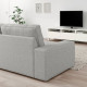 Sofa w kształcie litery U, 6-osob, Tallmyra biały/czarny KIVIK 295.276.62