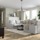 Sofa w kształcie litery U, 6-osob, Tallmyra biały/czarny KIVIK 295.276.62
