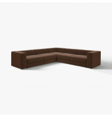 Sofa narożna modułowa, 6-osobowa, Samsala ciemnobrązowy JÄTTEBO 296.081.92