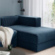 Modułowa sofa naroż 2,5 os z szezl, prawy/Samsala granatowy JÄTTEBO 296.082.10
