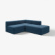 Modułowa sofa naroż 2,5 os z szezl, prawy/Samsala granatowy JÄTTEBO 296.082.10