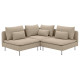 Sofa narożna 3-osobowa, Kelinge beżowy SÖDERHAMN 296.221.69