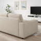 Sofa narożna 5-osobowa, z szerokimi podłokietnikami/Gunnared beżowy VIMLE 394.017.99