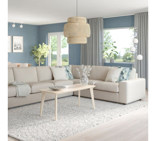 Sofa narożna 5-osobowa, z szerokimi podłokietnikami/Gunnared beżowy VIMLE 394.017.99