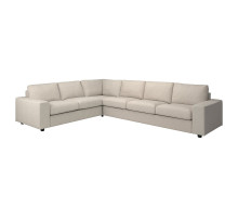 Sofa narożna 5-osobowa, z szerokimi podłokietnikami/Gunnared beżowy VIMLE 394.017.99