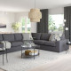 Sofa narożna 5-osobowa, z szerokimi podłokietnikami/Gunnared średnioszary VIMLE 394.018.03