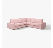 Sofa narożna 4-osobowa, Gunnared jasny różowy KIVIK 394.847.37