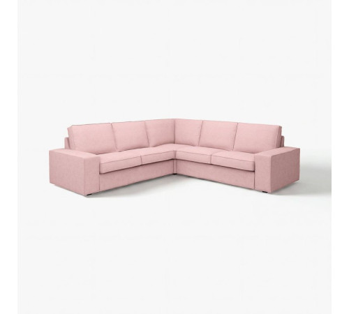 Sofa narożna 4-osobowa, Gunnared jasny różowy KIVIK 394.847.37