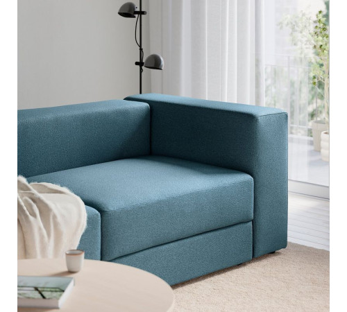 Sofa narożna modułowa, 6-osobowa, Axvall ciemny szaroniebieski JÄTTEBO 396.081.96