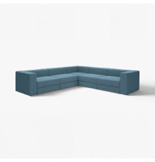 Sofa narożna modułowa, 6-osobowa, Axvall ciemny szaroniebieski JÄTTEBO 396.081.96