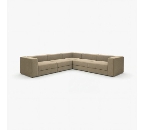 Sofa narożna modułowa, 6-osobowa, Johanneshov brązowobeżowy JÄTTEBO 396.082.00