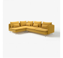 Sofa narożna 4-osobowa, z otwartym końcem/Kelinge ciemnożółty SÖDERHAMN 396.220.36
