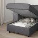 Narożna sofa 5o z szezl, z szerokimi podłokietnikami/Gunnared średnioszary VIMLE 494.018.31