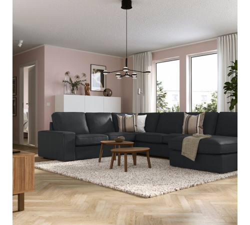 Narożna sofa 5o z szezl, Tresund antracyt KIVIK 494.828.70