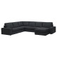 Narożna sofa 5o z szezl, Tresund antracyt KIVIK 494.828.70