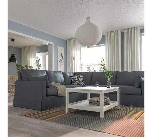 Sofa narożna 4-osobowa, Gransel szary HYLTARP 495.148.14
