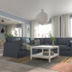Sofa narożna 4-osobowa, Gransel szary HYLTARP 495.148.14