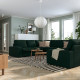 Sofa w kształcie lit U, 7-osobowa, Tallmyra ciemnozielony KIVIK 495.277.03