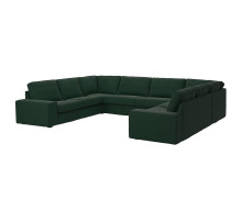 Sofa w kształcie lit U, 7-osobowa, Tallmyra ciemnozielony KIVIK 495.277.03