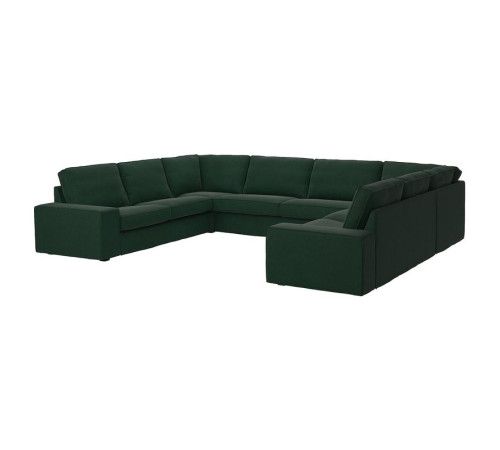 Sofa w kształcie lit U, 7-osobowa, Tallmyra ciemnozielony KIVIK 495.277.03