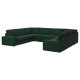Sofa w kształcie lit U, 7-osobowa, Tallmyra ciemnozielony KIVIK 495.277.03