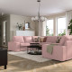Sofa w kształcie lit U, 7-osobowa, Gunnared jasny różowy KIVIK 495.277.17