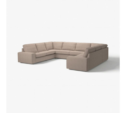 Sofa w kształcie lit U, 7-osobowa, Tallmyra beżowy KIVIK 495.277.22