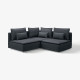 Sofa narożna 3-osobowa, Knäbäck antracyt SÖDERHAMN 496.071.44