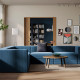 Sofa narożna modułowa, 6-osobowa, Samsala granatowy JÄTTEBO 496.081.91
